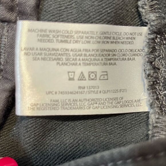 GAP Stretch Skinny Gray Women’s Size 16 QLP11225 - Picture 5 of 6